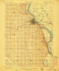 Nebraska City Nebraska Historical topographic map, 1:62500 scale, 15 X 15 Minute, Year 1907