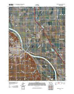 Nebraska City Nebraska Historical topographic map, 1:24000 scale, 7.5 X 7.5 Minute, Year 2010