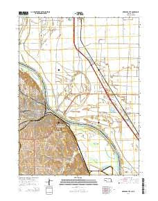 Nebraska City Nebraska Current topographic map, 1:24000 scale, 7.5 X 7.5 Minute, Year 2014