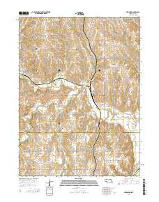Nehawka Nebraska Current topographic map, 1:24000 scale, 7.5 X 7.5 Minute, Year 2014