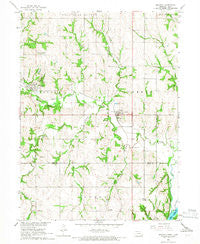 Nehawka Nebraska Historical topographic map, 1:24000 scale, 7.5 X 7.5 Minute, Year 1966