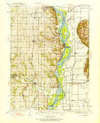 Nehawka Nebraska Historical topographic map, 1:62500 scale, 15 X 15 Minute, Year 1935