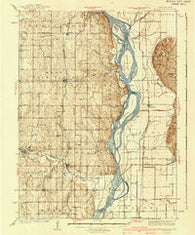 Nehawka Nebraska Historical topographic map, 1:62500 scale, 15 X 15 Minute, Year 1940