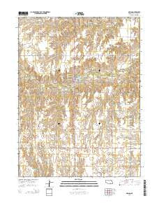 Nelson Nebraska Current topographic map, 1:24000 scale, 7.5 X 7.5 Minute, Year 2014