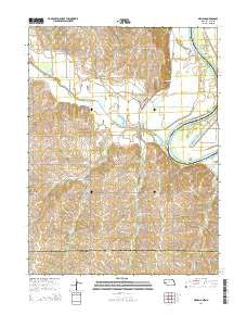 Nemaha Nebraska Current topographic map, 1:24000 scale, 7.5 X 7.5 Minute, Year 2014