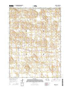 Nenzel Nebraska Current topographic map, 1:24000 scale, 7.5 X 7.5 Minute, Year 2014