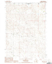 Nenzel Nebraska Historical topographic map, 1:24000 scale, 7.5 X 7.5 Minute, Year 1985