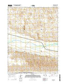 Nevens Nebraska Current topographic map, 1:24000 scale, 7.5 X 7.5 Minute, Year 2014