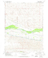 Nevens Nebraska Historical topographic map, 1:24000 scale, 7.5 X 7.5 Minute, Year 1971