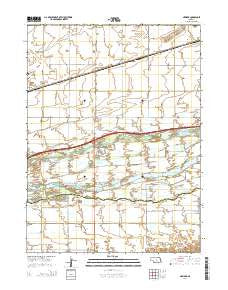 Newark Nebraska Current topographic map, 1:24000 scale, 7.5 X 7.5 Minute, Year 2014