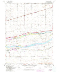 Newark Nebraska Historical topographic map, 1:24000 scale, 7.5 X 7.5 Minute, Year 1962
