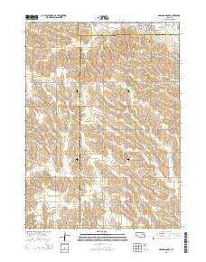 Newman Grove Nebraska Current topographic map, 1:24000 scale, 7.5 X 7.5 Minute, Year 2014