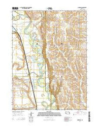 Nickerson Nebraska Current topographic map, 1:24000 scale, 7.5 X 7.5 Minute, Year 2014