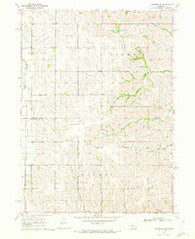 Nickerson NE Nebraska Historical topographic map, 1:24000 scale, 7.5 X 7.5 Minute, Year 1970