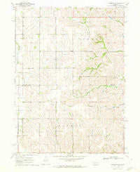 Nickerson NE Nebraska Historical topographic map, 1:24000 scale, 7.5 X 7.5 Minute, Year 1970
