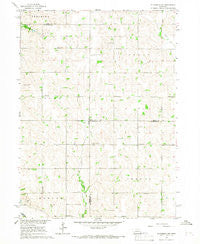 Nickerson NW Nebraska Historical topographic map, 1:24000 scale, 7.5 X 7.5 Minute, Year 1966