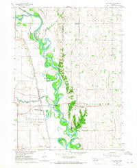 Nickerson Nebraska Historical topographic map, 1:24000 scale, 7.5 X 7.5 Minute, Year 1966