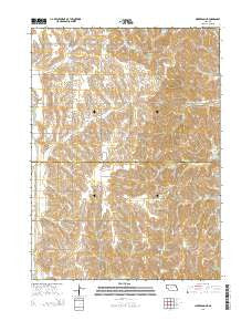 Nickerson NE Nebraska Current topographic map, 1:24000 scale, 7.5 X 7.5 Minute, Year 2014