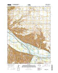Niobrara Nebraska Current topographic map, 1:24000 scale, 7.5 X 7.5 Minute, Year 2014