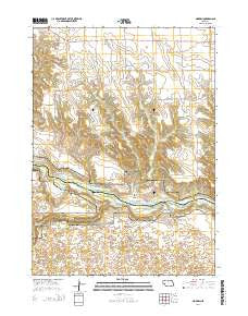Norden Nebraska Current topographic map, 1:24000 scale, 7.5 X 7.5 Minute, Year 2014