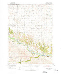 Norden Nebraska Historical topographic map, 1:62500 scale, 15 X 15 Minute, Year 1950