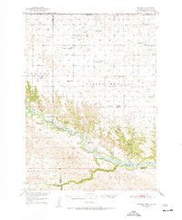 Norden Nebraska Historical topographic map, 1:62500 scale, 15 X 15 Minute, Year 1950