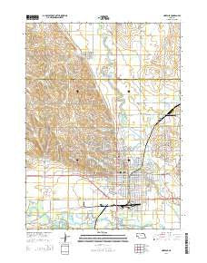 Norfolk Nebraska Current topographic map, 1:24000 scale, 7.5 X 7.5 Minute, Year 2014