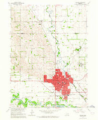 Norfolk Nebraska Historical topographic map, 1:24000 scale, 7.5 X 7.5 Minute, Year 1963