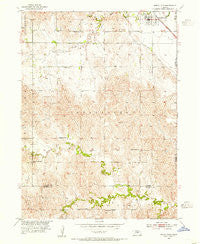 North Loup Nebraska Historical topographic map, 1:24000 scale, 7.5 X 7.5 Minute, Year 1953