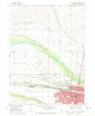 North Platte West Nebraska Historical topographic map, 1:24000 scale, 7.5 X 7.5 Minute, Year 1970
