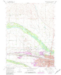 North Platte West Nebraska Historical topographic map, 1:24000 scale, 7.5 X 7.5 Minute, Year 1970