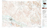 North Platte Nebraska Historical topographic map, 1:100000 scale, 30 X 60 Minute, Year 1985