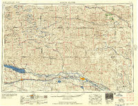 North Platte Nebraska Historical topographic map, 1:250000 scale, 1 X 2 Degree, Year 1957