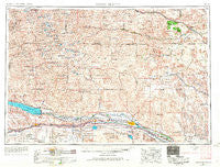 North Platte Nebraska Historical topographic map, 1:250000 scale, 1 X 2 Degree, Year 1954