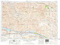 North Platte Nebraska Historical topographic map, 1:250000 scale, 1 X 2 Degree, Year 1967