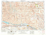 North Platte Nebraska Historical topographic map, 1:250000 scale, 1 X 2 Degree, Year 1954