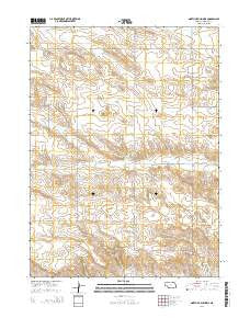 North of Bushnell Nebraska Current topographic map, 1:24000 scale, 7.5 X 7.5 Minute, Year 2014