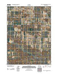 North of Oliver Reservoir Nebraska Historical topographic map, 1:24000 scale, 7.5 X 7.5 Minute, Year 2011
