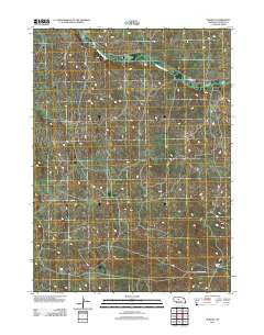 Norway Nebraska Historical topographic map, 1:24000 scale, 7.5 X 7.5 Minute, Year 2011