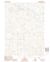 Norway Nebraska Historical topographic map, 1:24000 scale, 7.5 X 7.5 Minute, Year 1986