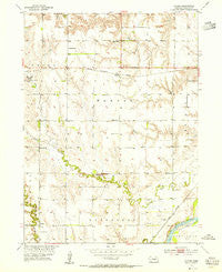Nysted Nebraska Historical topographic map, 1:24000 scale, 7.5 X 7.5 Minute, Year 1953