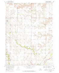 Nysted Nebraska Historical topographic map, 1:24000 scale, 7.5 X 7.5 Minute, Year 1953