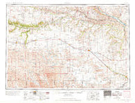 O'Neill Nebraska Historical topographic map, 1:250000 scale, 1 X 2 Degree, Year 1969