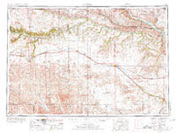 O'Neill Nebraska Historical topographic map, 1:250000 scale, 1 X 2 Degree, Year 1955
