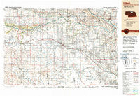 O'Neill Nebraska Historical topographic map, 1:250000 scale, 1 X 2 Degree, Year 1989