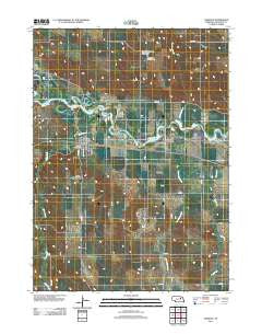 Oakdale Nebraska Historical topographic map, 1:24000 scale, 7.5 X 7.5 Minute, Year 2011
