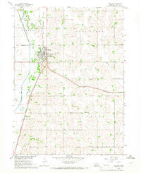 Oakland Nebraska Historical topographic map, 1:24000 scale, 7.5 X 7.5 Minute, Year 1966