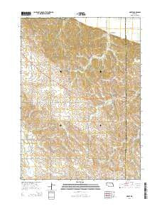 Obert Nebraska Current topographic map, 1:24000 scale, 7.5 X 7.5 Minute, Year 2014