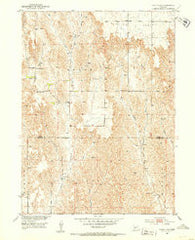 Oconto SW Nebraska Historical topographic map, 1:24000 scale, 7.5 X 7.5 Minute, Year 1951