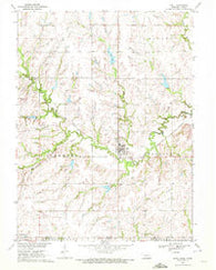 Odell Nebraska Historical topographic map, 1:24000 scale, 7.5 X 7.5 Minute, Year 1970